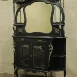 ANTIQUE - VICTORIAN CUPBOARD WITH MIRROR 1902